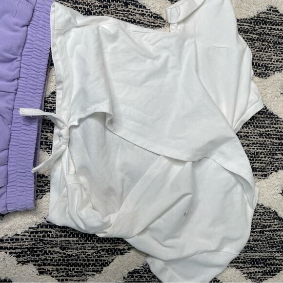 Nwot btween Lavender Shorts and White Top Set size 6 - Picture 2 of 3